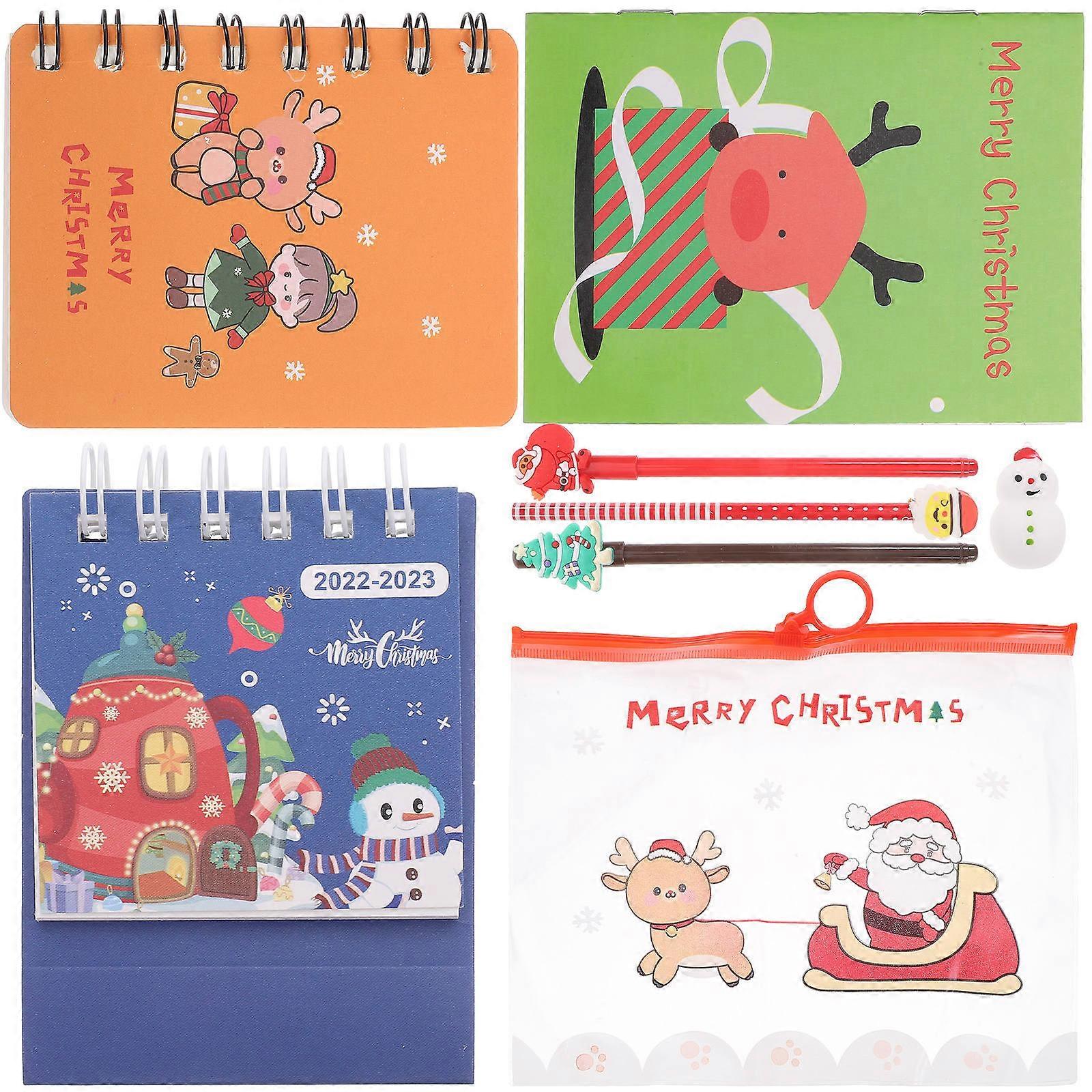 1 Set Of Christmas Theme Stationery Supplies Featuring Assorted Color Perfect For Teacher Supplies