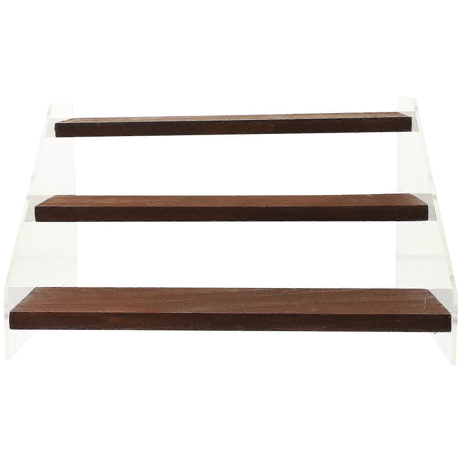 Acrylic and Wood Display Stand for Home with Stable Structure and Smooth Texture