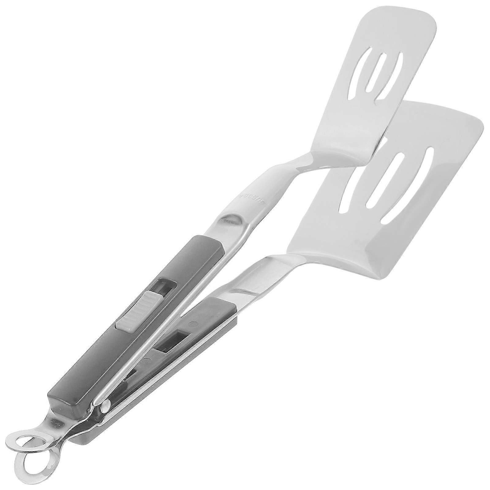 Multi-functional Grill BBQ Clamp Spatula With Practical Design Ideal For Frying 29.50X6.70X2.50CM 1Pack