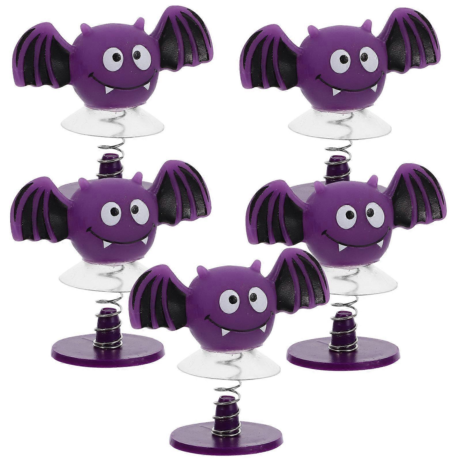 5pcs Halloween Jump Cartoon Trick Props for Fun Party Favors – Lightweight, Novelty, Halloween Themed Spring Toys for Goody Bags