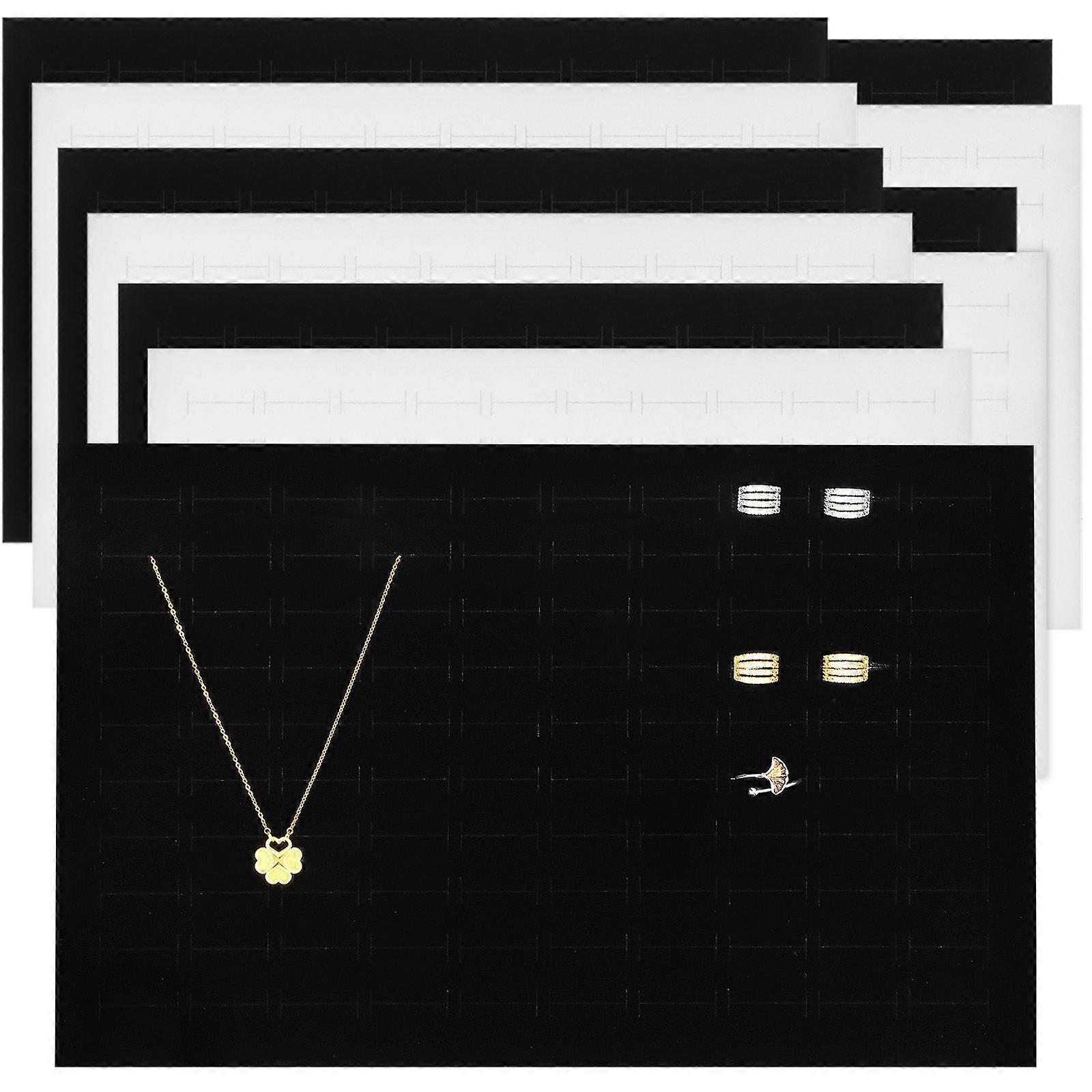10pcs Soft Jewelry Display Sponge Insert Mats with Multiple Slots for Rings, Earrings – Ideal for Jewelry Storage Boxes and Retail Displays