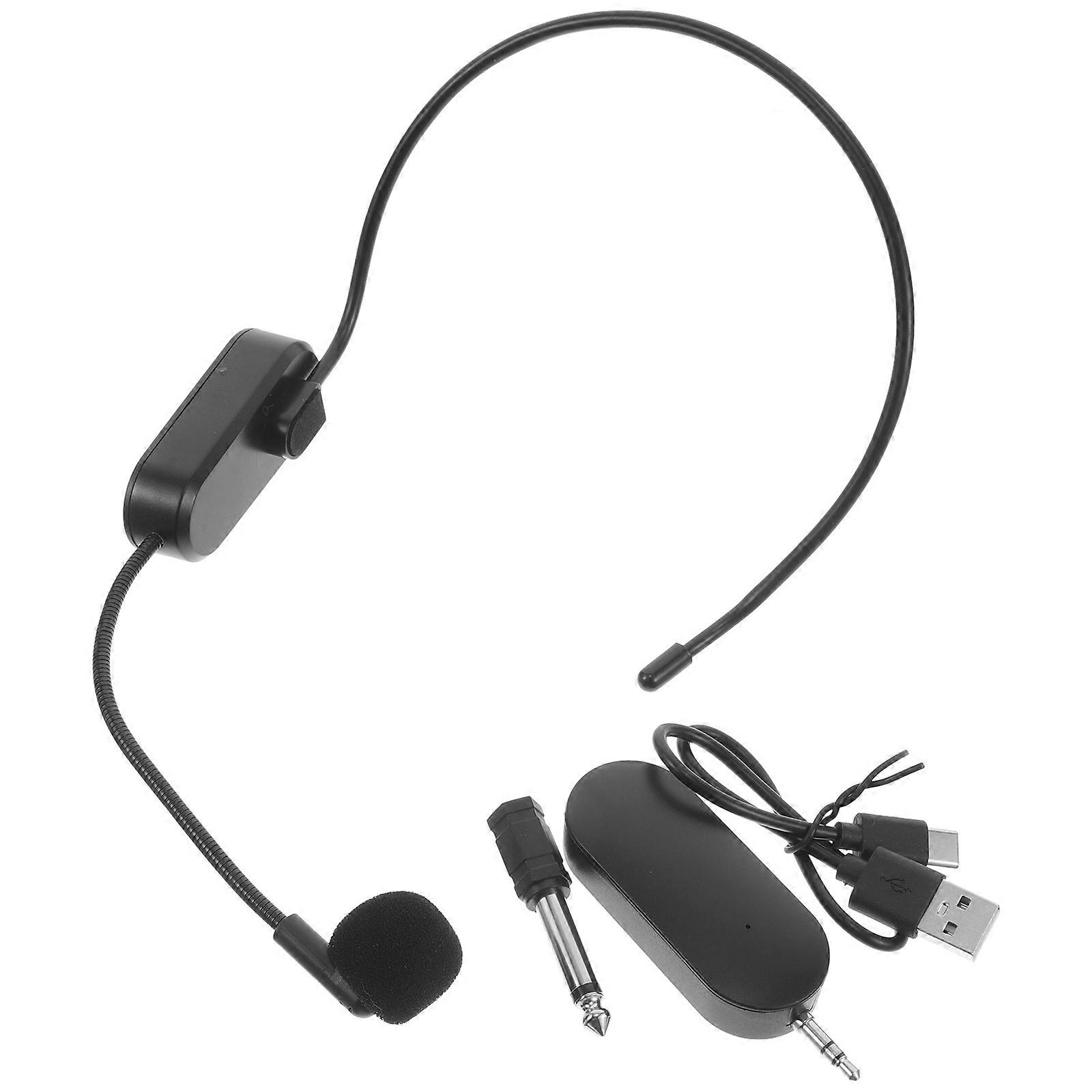 Headset Microphone for Public Speaking Voice Amplification Stage Performances Comfortable Design 1 Set