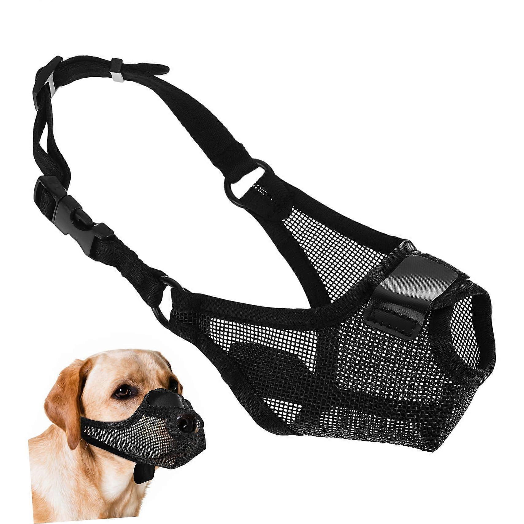 Breathable Mesh Adjustable Dog Muzzle for Safe Protection Against Biting, Vet Visits, and Outings