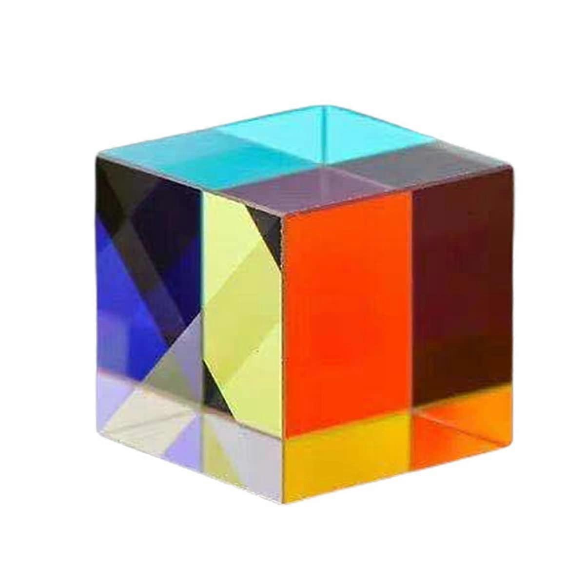 Prisms & Kaleidoscopes Optical Cube Prism 15x15x15mm Bright Light Science Optics Kit for Educational Use