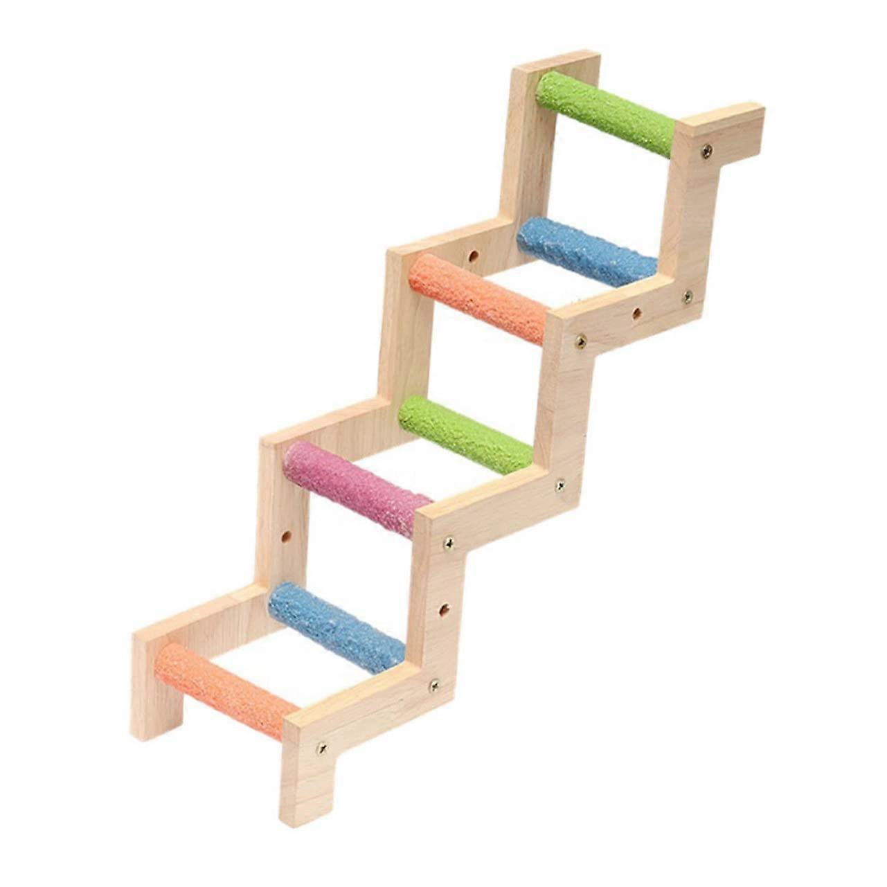 Parrot Ladder Bird Cage Toy for Training and Climbing – Wooden Pet Store Accessory