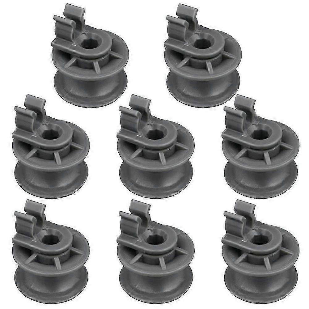 8Pcs 4581DD3002A Dishwasher Upper Rack Wheels,Dishrack Roller and Axle Assembly Replacement Part for