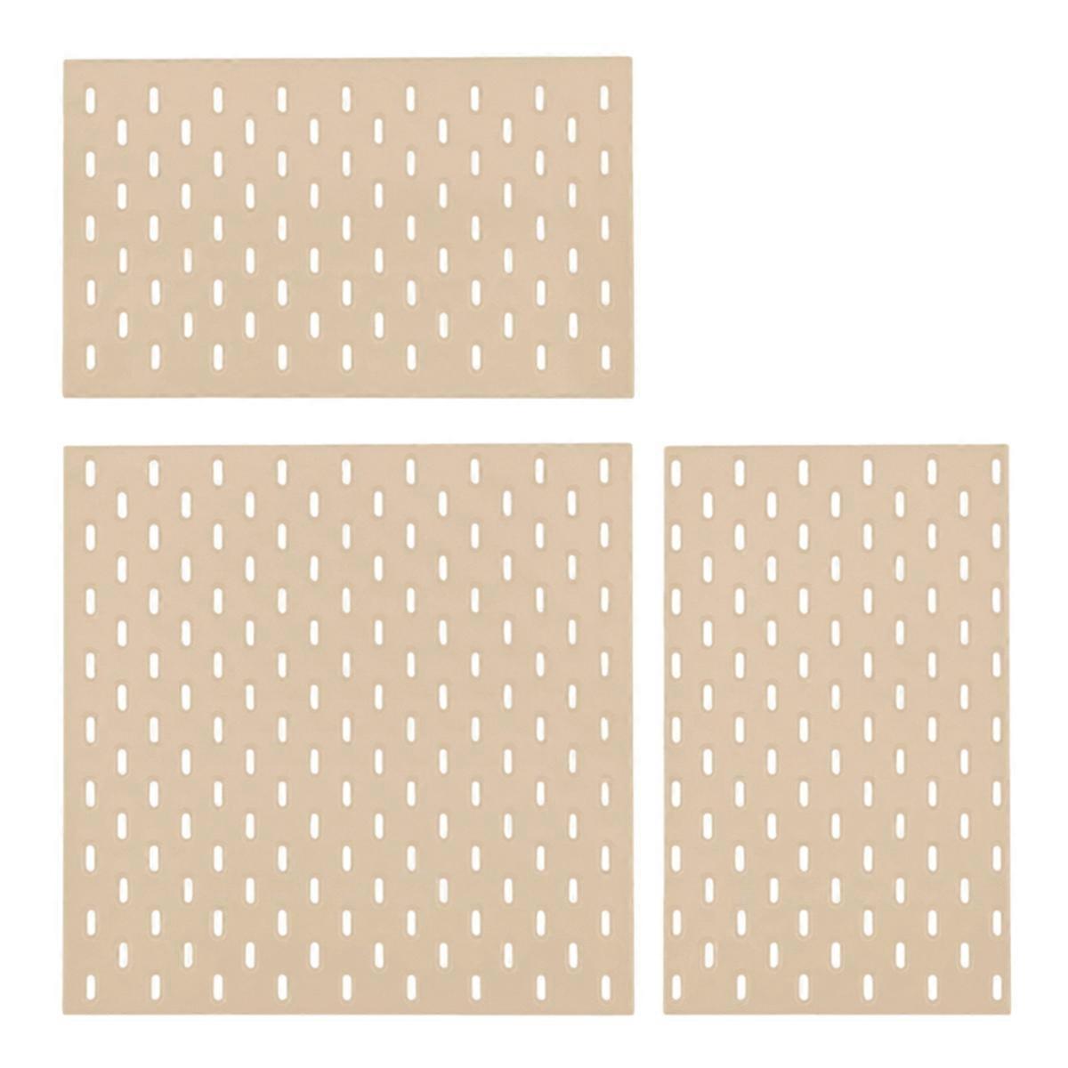Miniature Furniture Decoration Perforated Board Wall Rack Wood Color