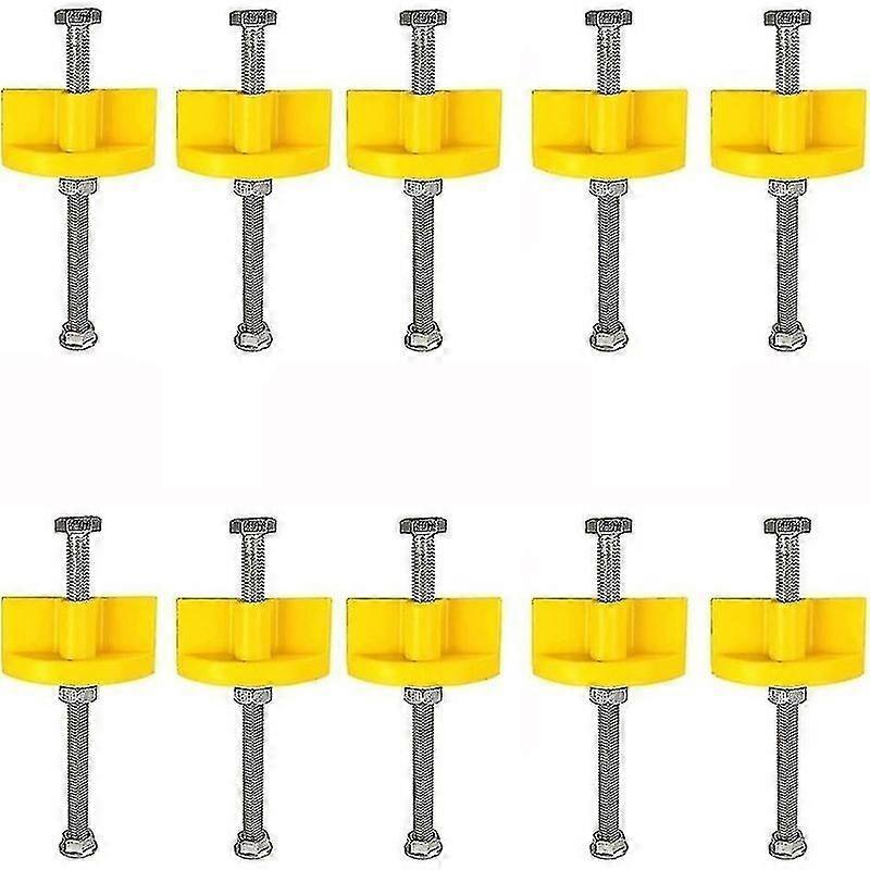 Wall Tile Leveling System Portable Tile Height Adjustable Positioner Fixed Lifting Tool (Yellow) (10