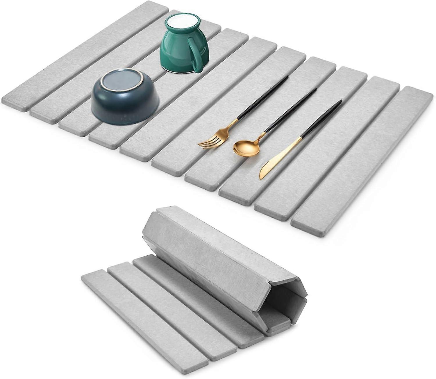 Large Stone Dish Drying Mat for Kitchen Counter