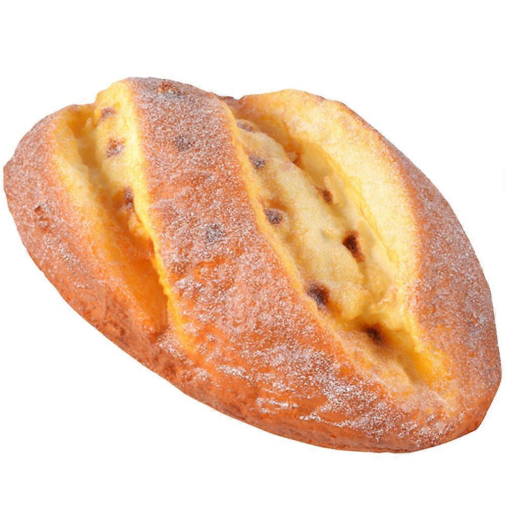 Artificial Bread Decoration Simulated Bread Model Prop for Home Decoration Brown Pu Material 1Pcs