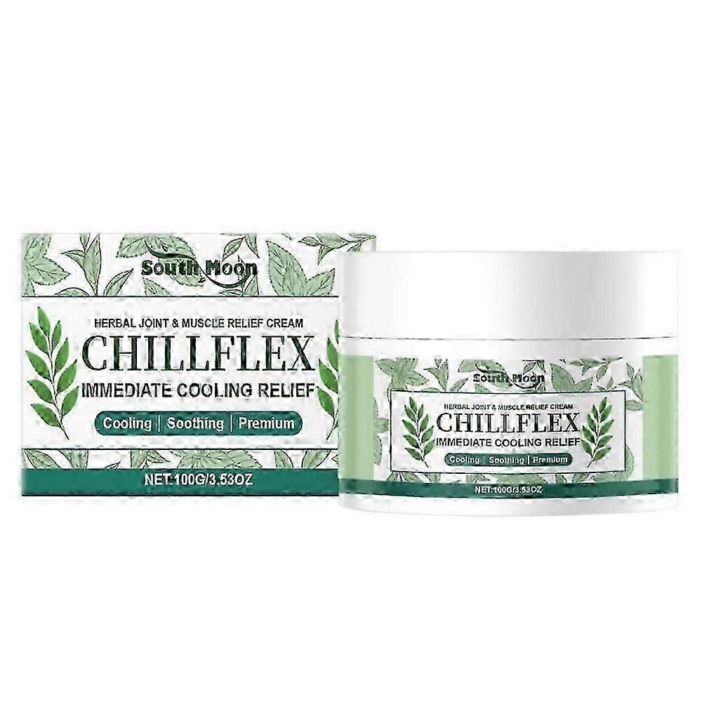 Chillflex Herbal Soothing Cream Ανακουφίζει από την κοινή και μυϊκή δυσφορία, Menthol Joint Muscle Relief Massage Cream