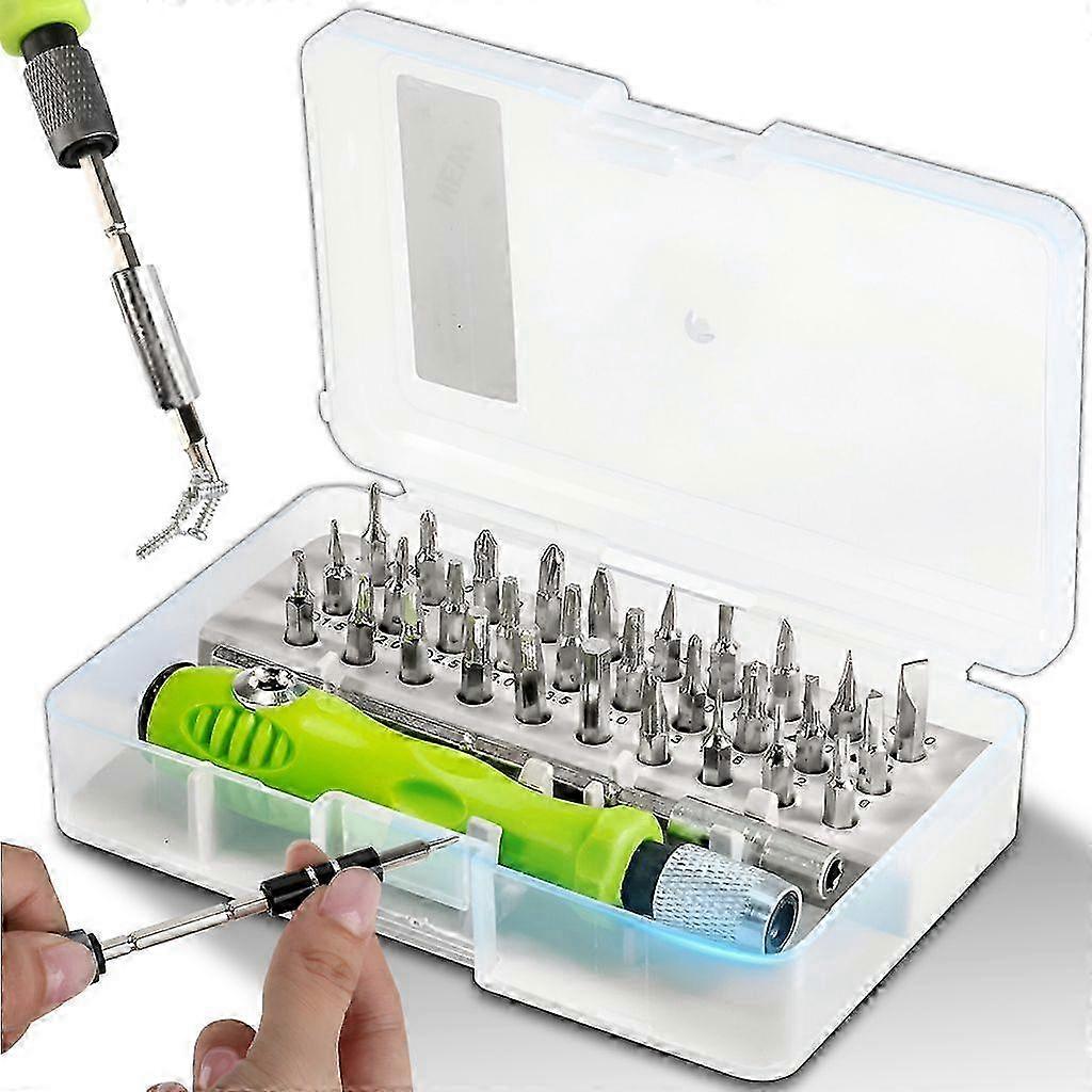 32-Piece Mini Screwdriver Set with Precision Tools for Repairing Electronics, Watches & Small Devices to Improve Work Efficiency