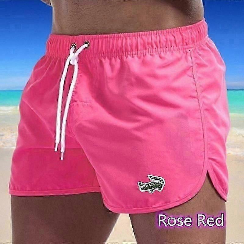 2024 Men's Quick-Dry Swim Trunks Sports Beach Shorts Jogging Swimwear