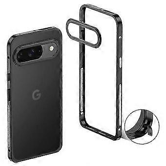 Kompatybilny z etui na zderzaki Google Pixel 9/9 Pro Metalowa rama Osłona rozpraszająca ciepło z osłoną obiektywu