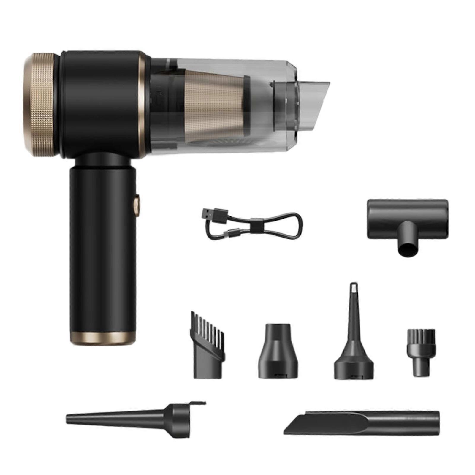 Low Noise Quiet Rechargeable Handheld Vacuum Powerful Suction for Auto Interior Multifunctional Design Allergen Removal Multicolor