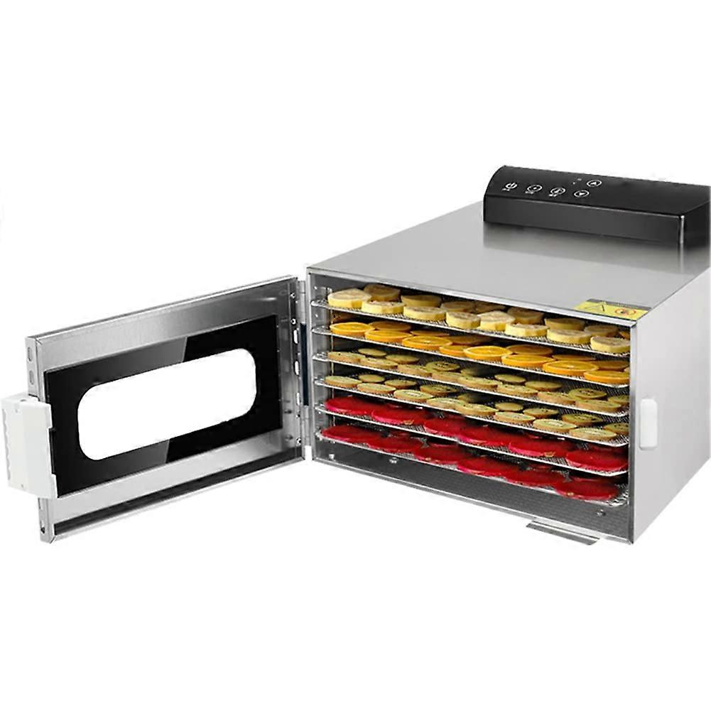 Food Dehydrator 6Tray Electric With Digital Timer And Temperature Control For Beef Jerky, Fruits, Vegetables
