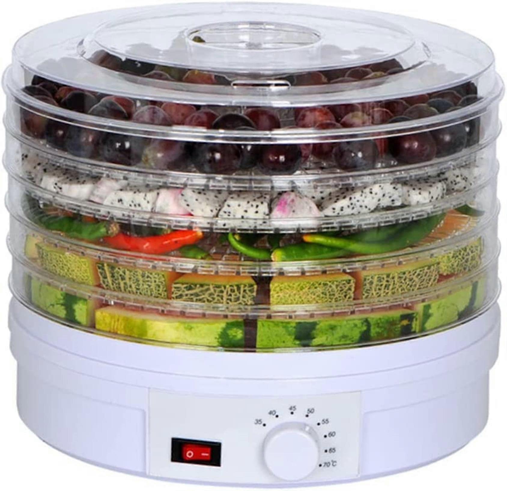Food Dehydrator 350W 5Layer Efficient Home Fruit Dryer 3570C For Fruits And Beef Jerky Lemon Slices