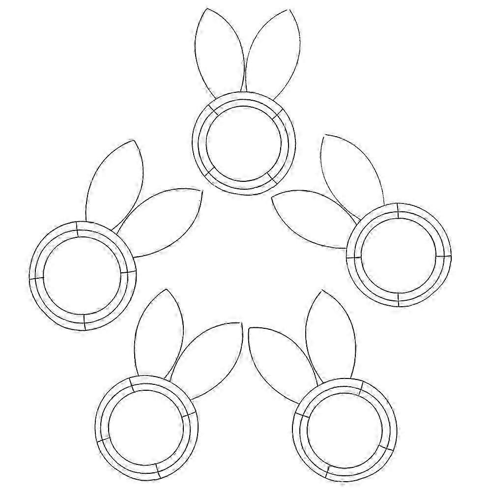 Metal Frame Linear Easter Flower Garden Tinsel Easter DIY Craft