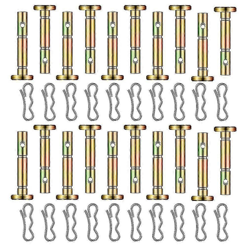 40 Pieces Shear Pins and Cotter Pins Replacement Set for 738-04124 and 714-04040, for Bow Tie Lock
