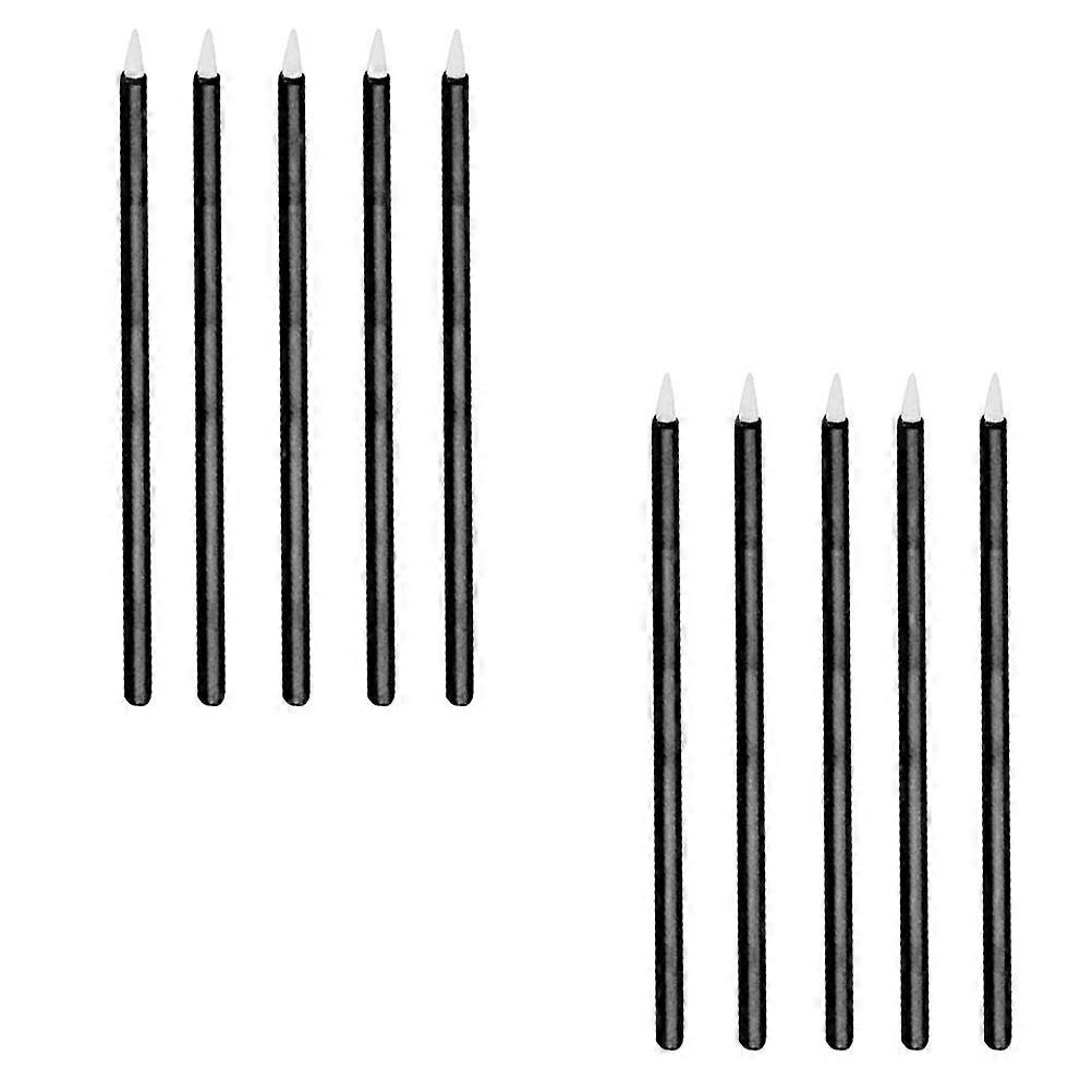 100Pcs Black Disposable Eyeliner Applicator For Eye Makeup Designed For Women In Professional Beauty Salon Use Ensuring Practical Usage