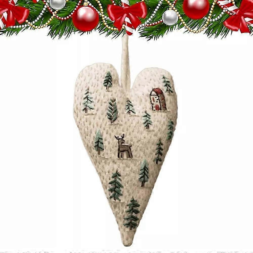 Julehjertebroderisett for DIY-dekorasjon