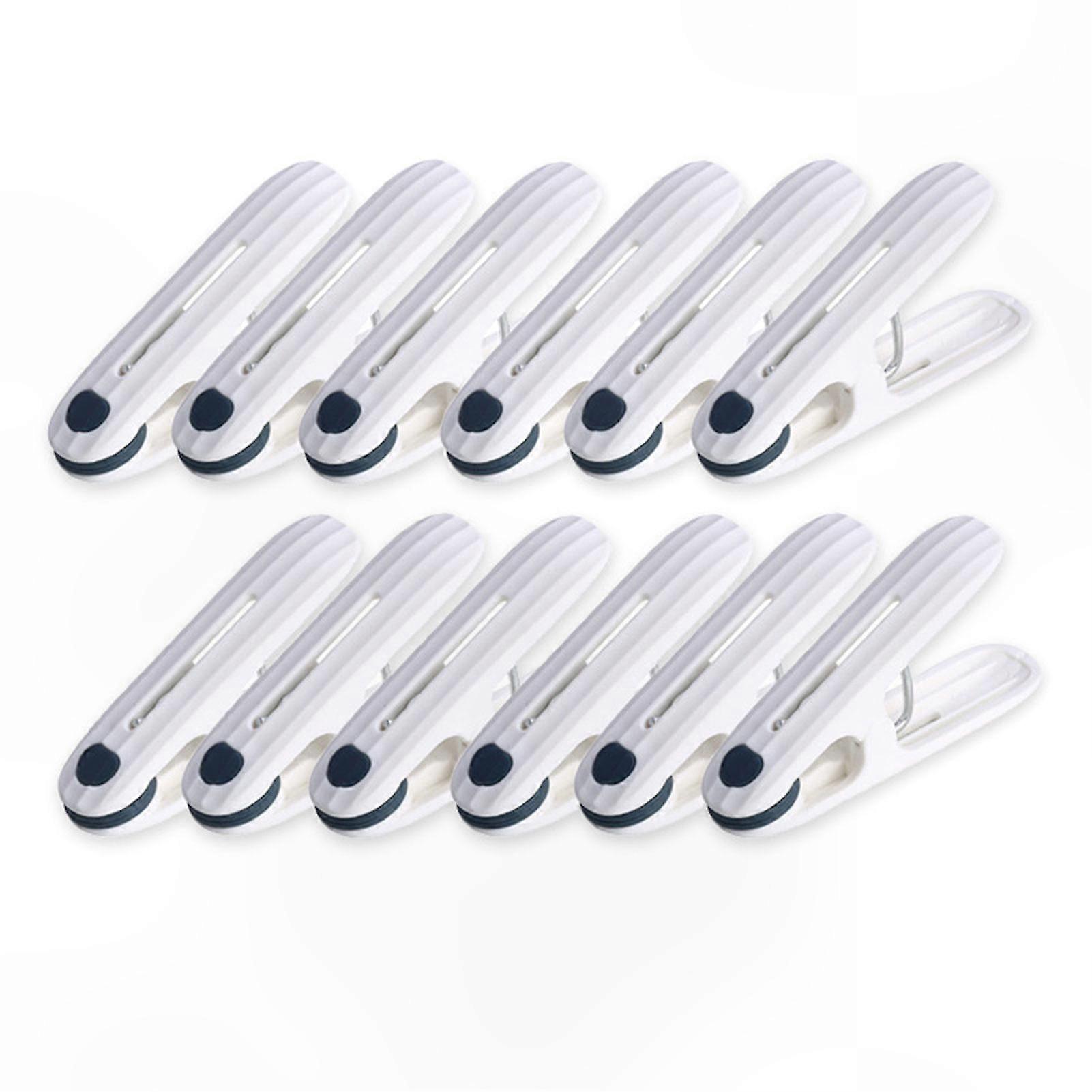 12-Pack Multi-Use Clothespins for Laundry, Kitchen, and Food Storage Organization Solutions