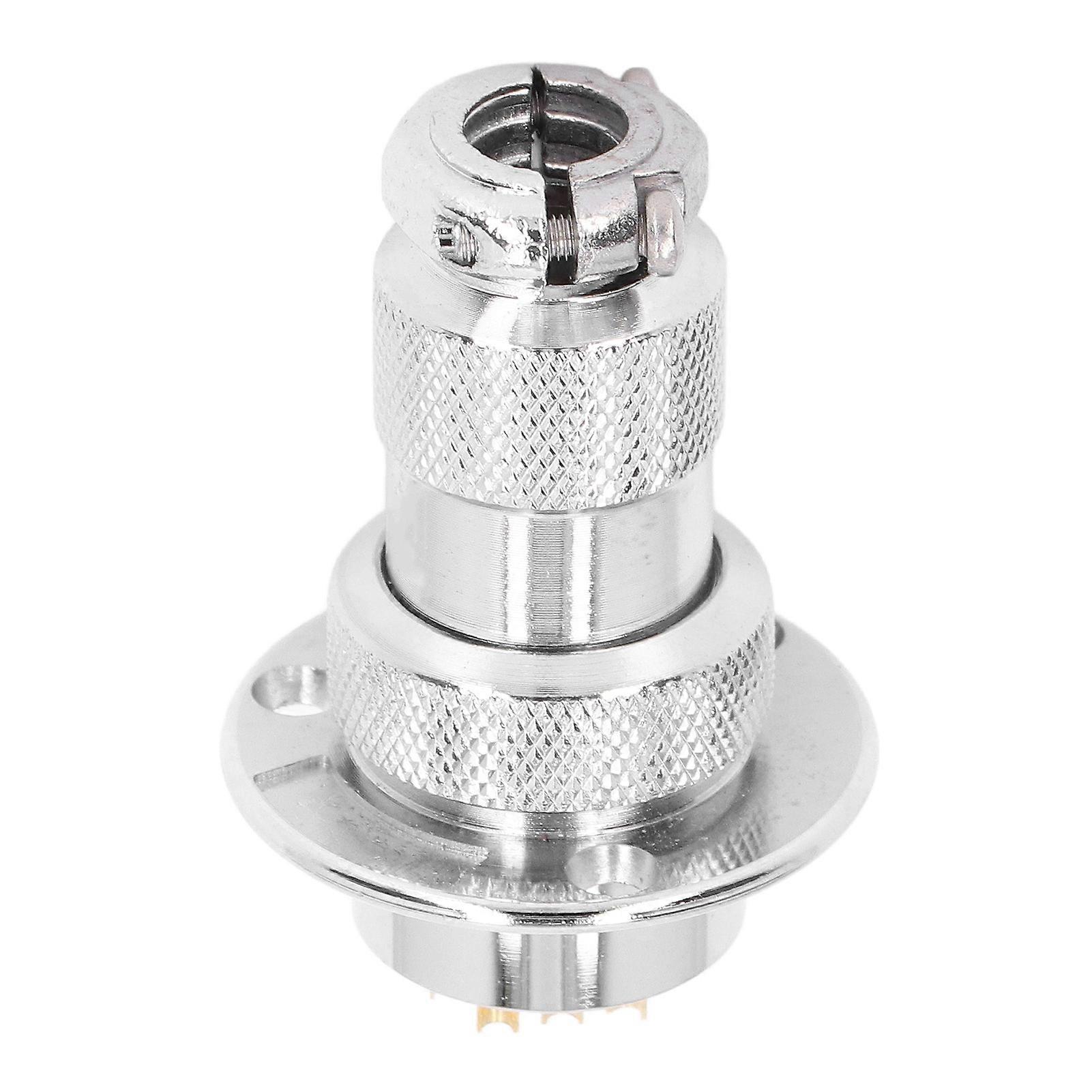 15PCS Aviation Plug Connector Round Flange Plug Socket Kit with Waterproof Cover  7A