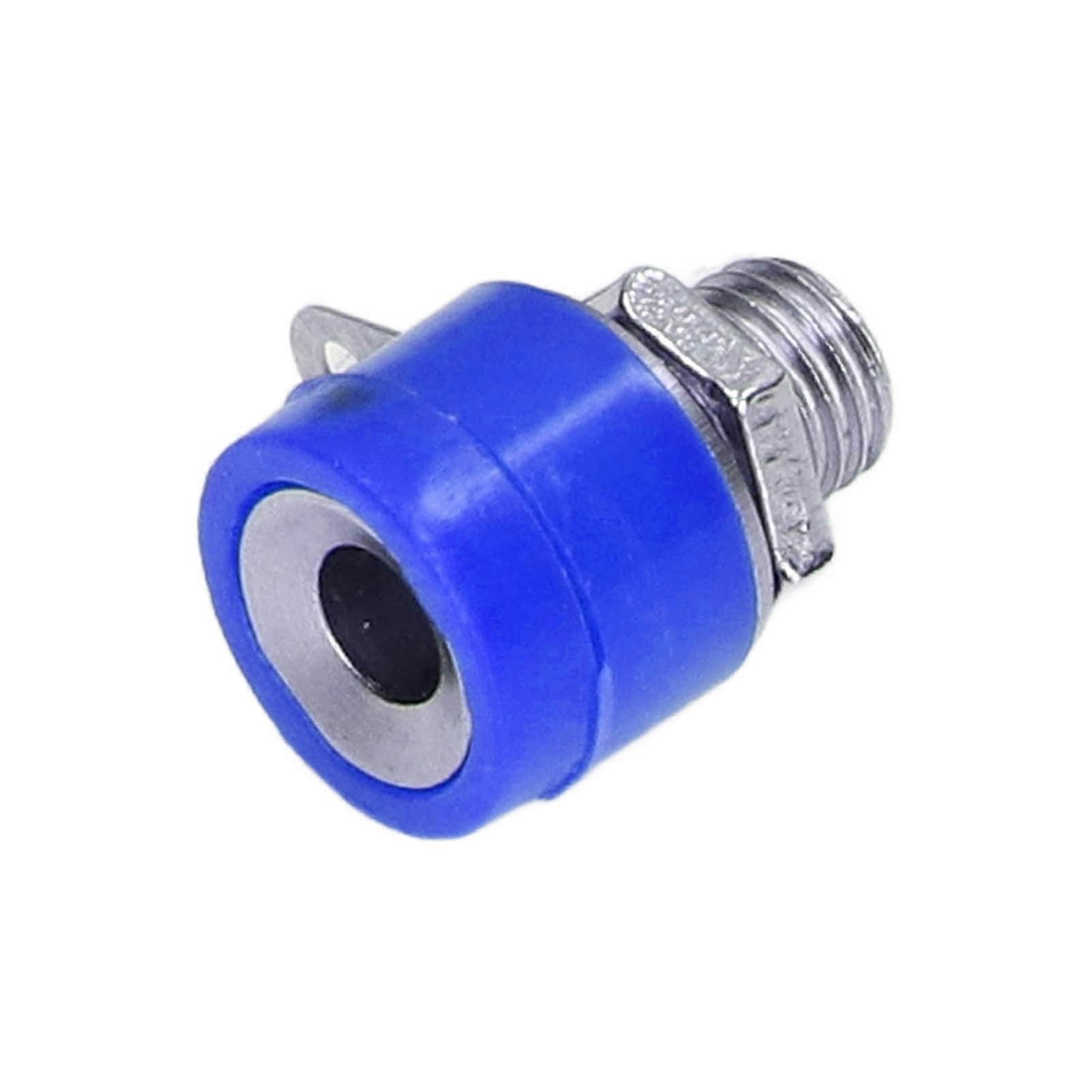 100Pcs 4mm Blue Banana Plug Socket Binding Post Terminals