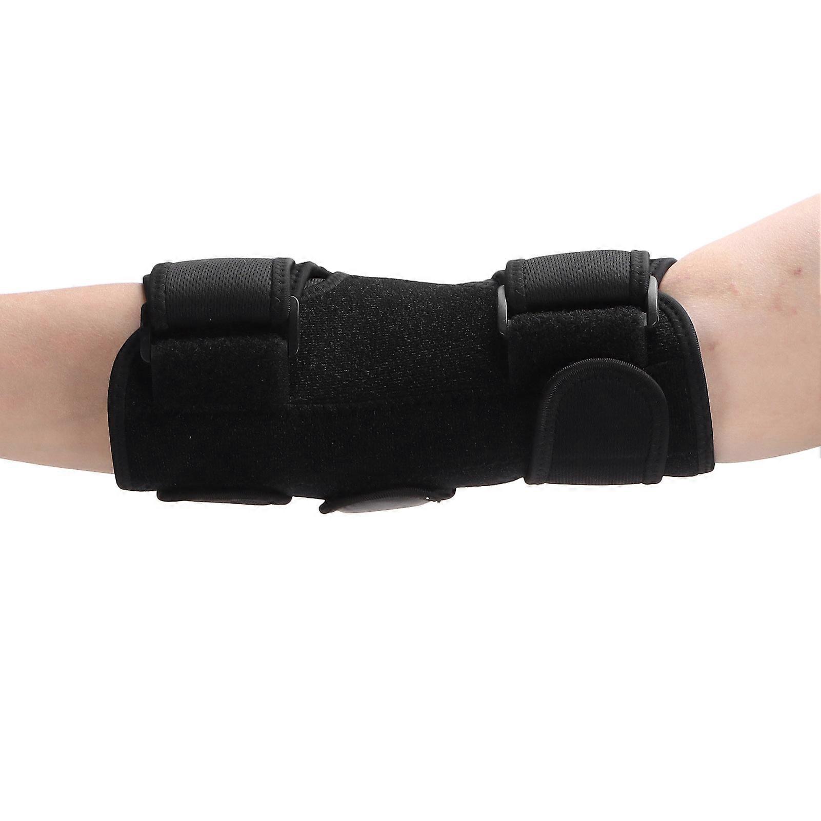 Elbow Brace Adjustable Fixation Pain Relief Elbow Support Splint for Cubital Tunnel Syndrome Black