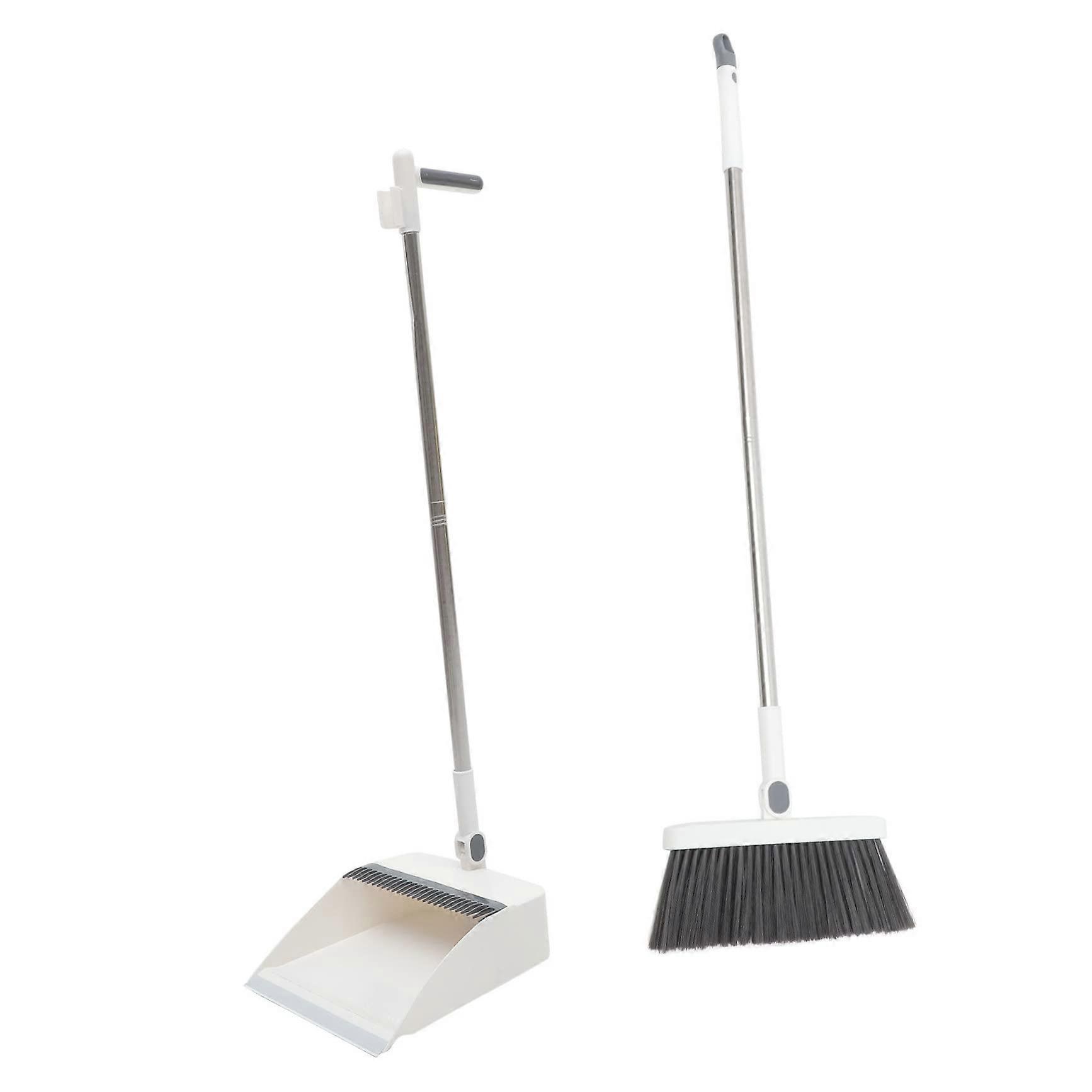 Home Broom and Dustpan Set With Long Handle Dustpan and Brush Cleaning Tool For Indoor Use