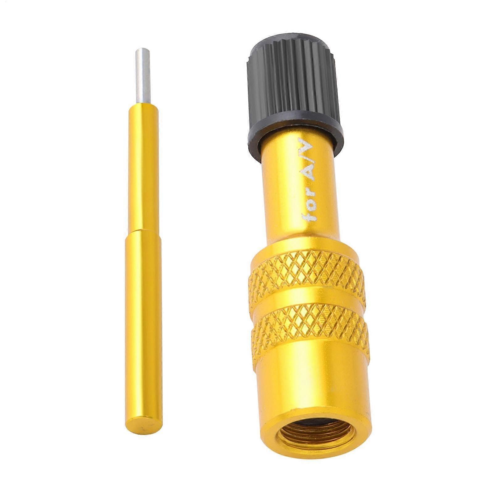 Front Fork Valve Adapter, Pneumatic Fork Valve Adapter, AntiSlip Extender, Boqui Dorado Gold, Fork Valve Compatible
