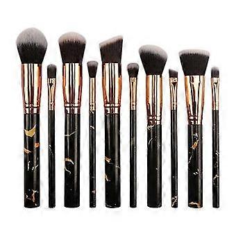 10 pezzi marbling makeup brushes set foundation pennelli ombretto professionale| Applicatore ombretto