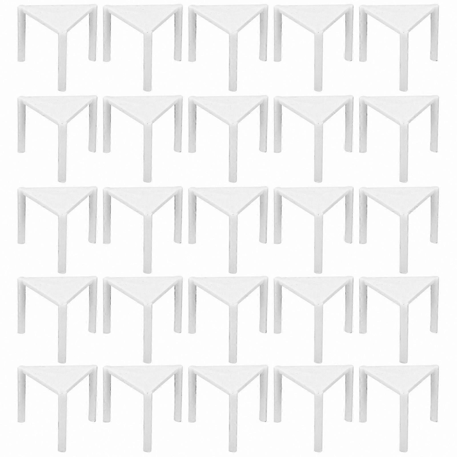 100 Pack Pizza Support Stands - Plastic Tripod Risers for Baking and Food Service Essentials
