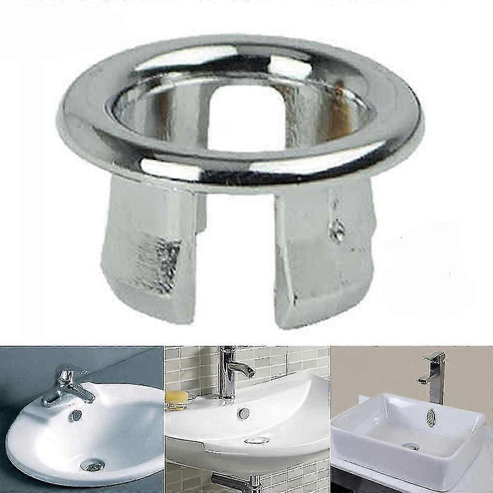 Bathroom Sink Basin Overflow Ring Drain Hole Cap Cover Spare
