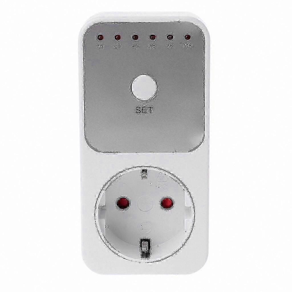 Smart Countdown Timer Socket with EU Plug, Programmable Time Setting Switch for Home Automation