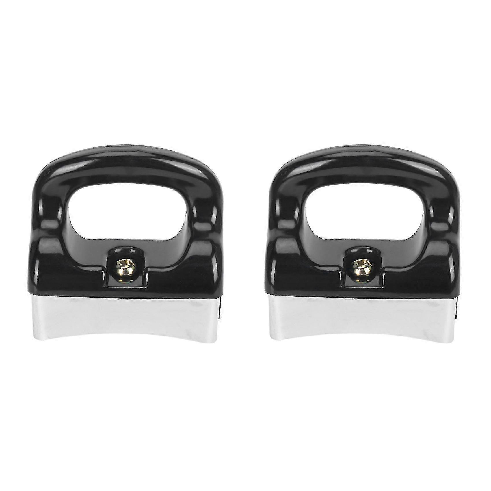 Pot Assistant Handle 2 Black and Silver Suitable for Frying Pan Cookware Heat Resistant Ergonomic Design