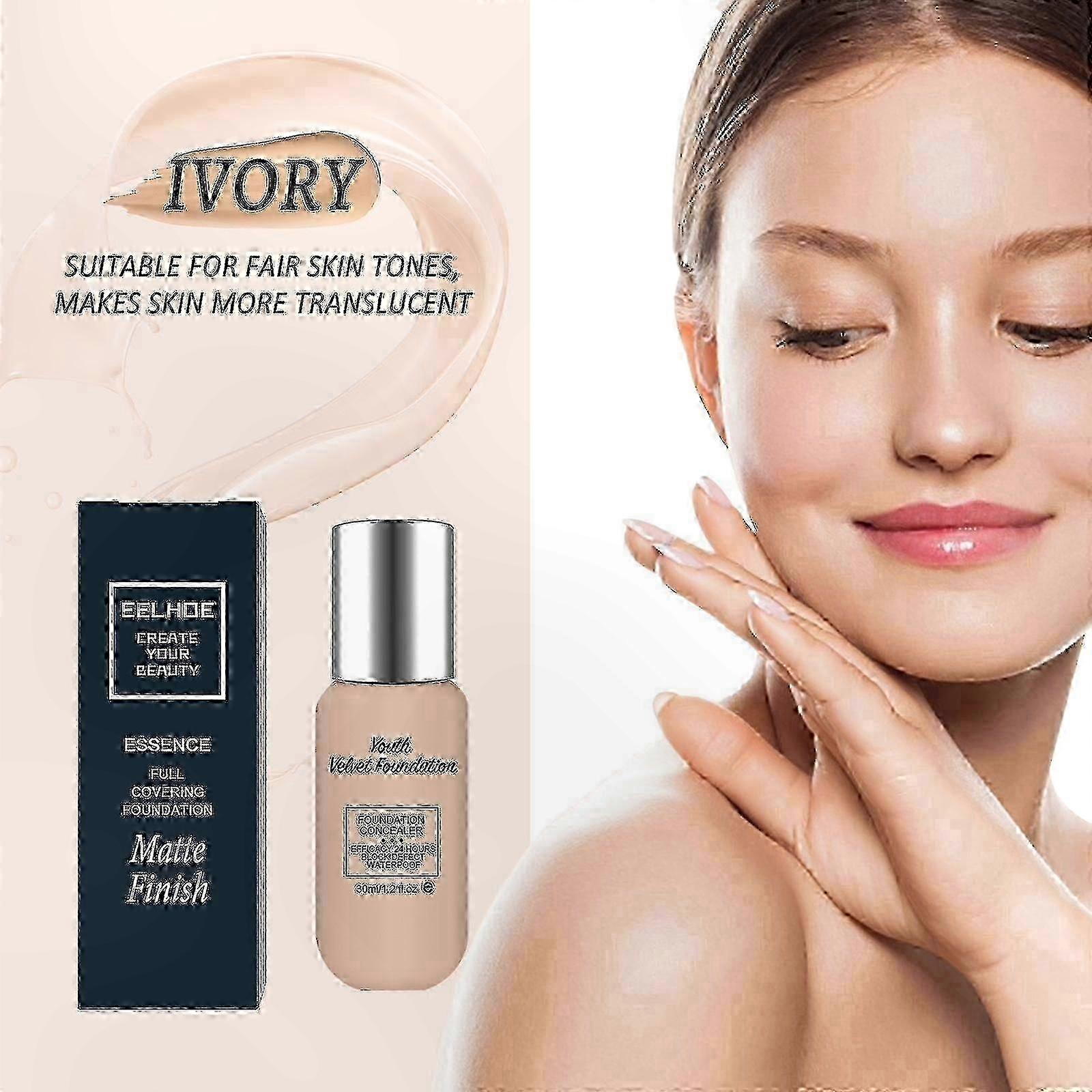 Velvet Matte Foundation Offering Extended Hydration and Shine Control for a Flawless Skin Appearance