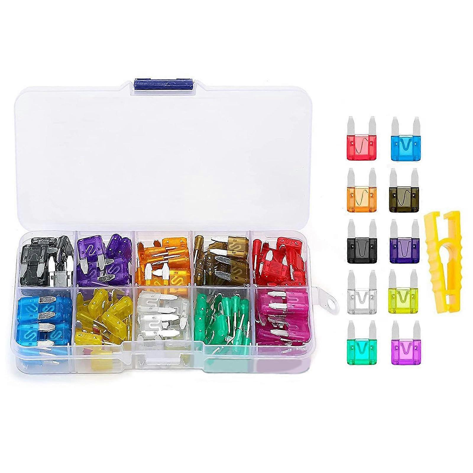 Multifunctional Vehicle Fuses Set 120Piece ColorCoded Small Fuses Kit For Secure Electrical Systems Portable Accessory