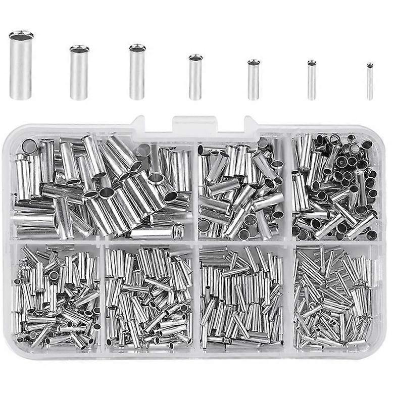 600pcs Non-Insulated Wire Ferrules Kit for Electrical Projects