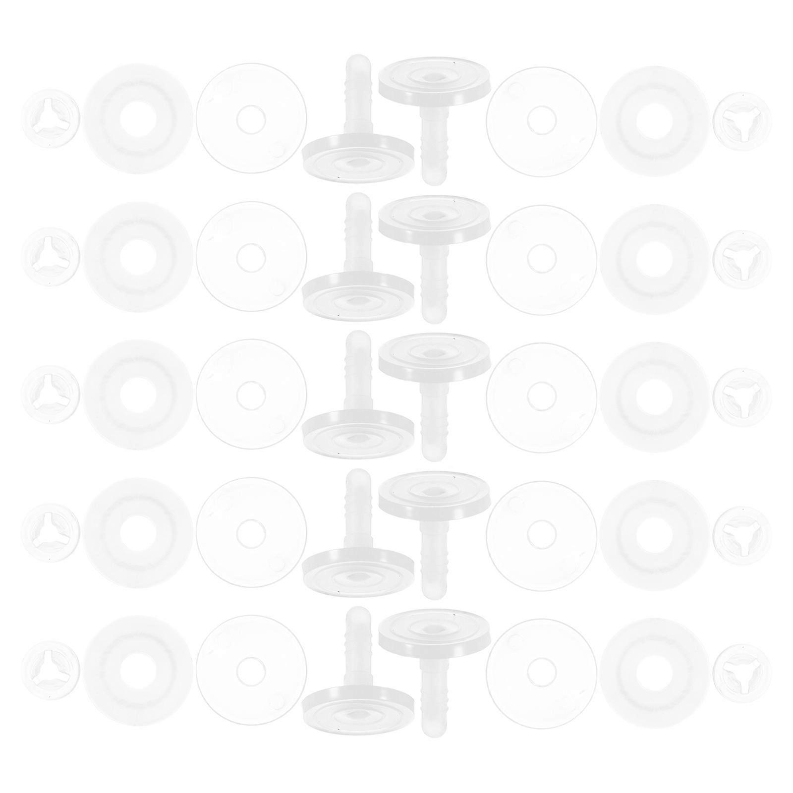 Doll Accessory Plastic Joint Parts for Crafting and Diy Projects Transparent Material for Attachable Head 1Set