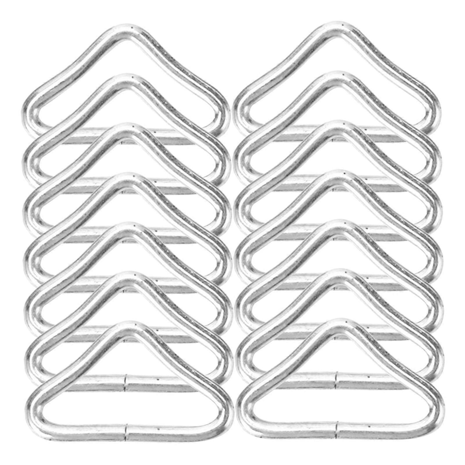 Wear-Resistant Trampoline Parts Metal Triangle Buckles for Trampoline Use 120Pcs