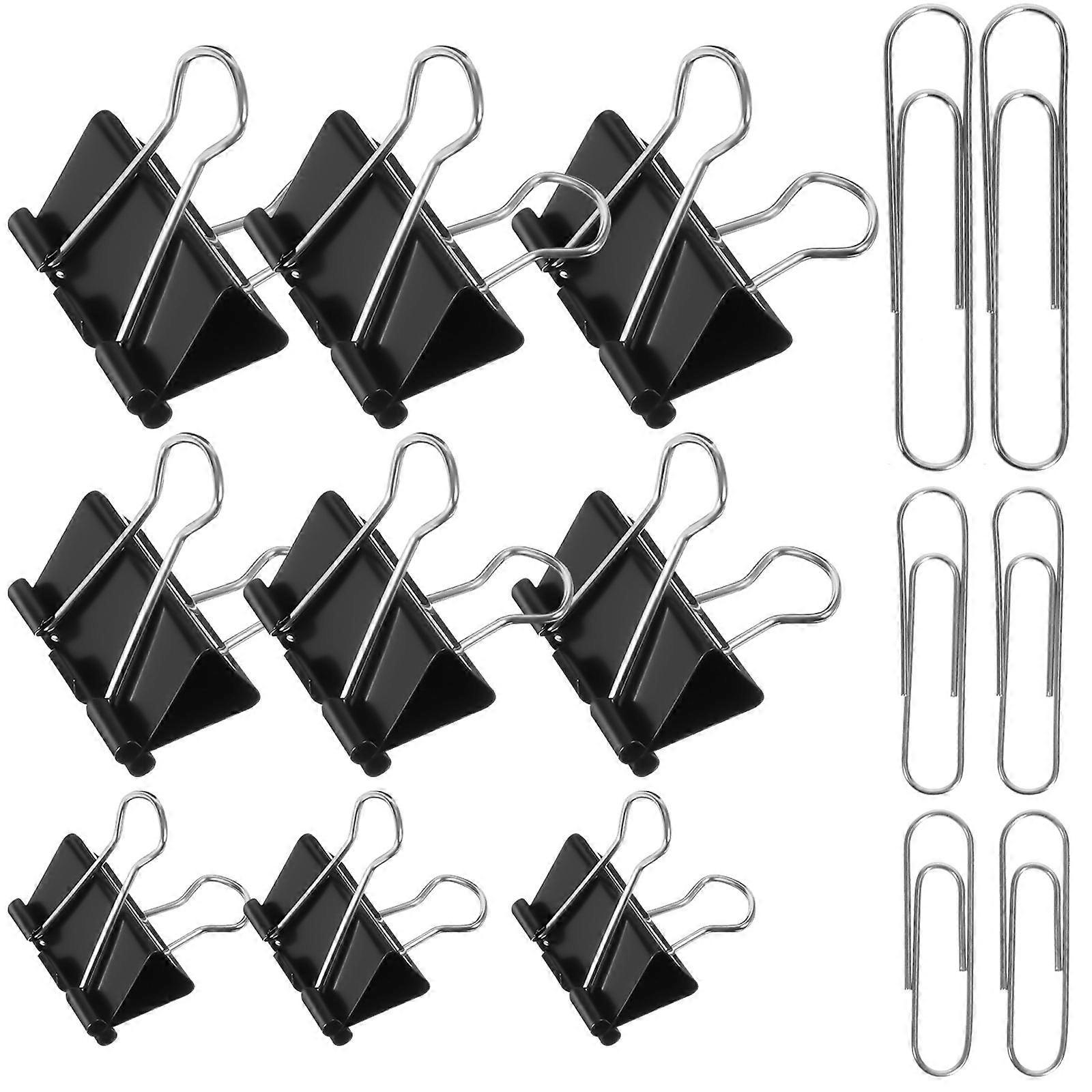 Assorted Color Binder Clips Multi-Function Office Clips for Home Use 1 Box