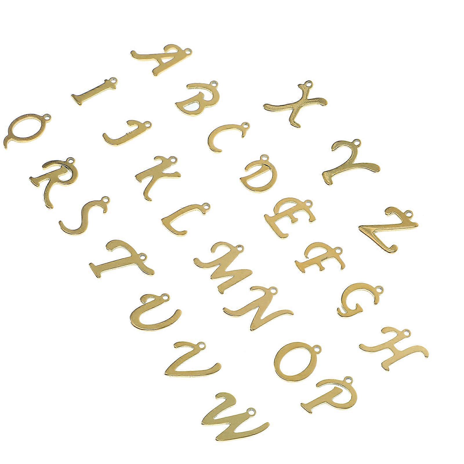 Alphabet Charms Metal Letter Charms for Decoration 26Pcs Pack