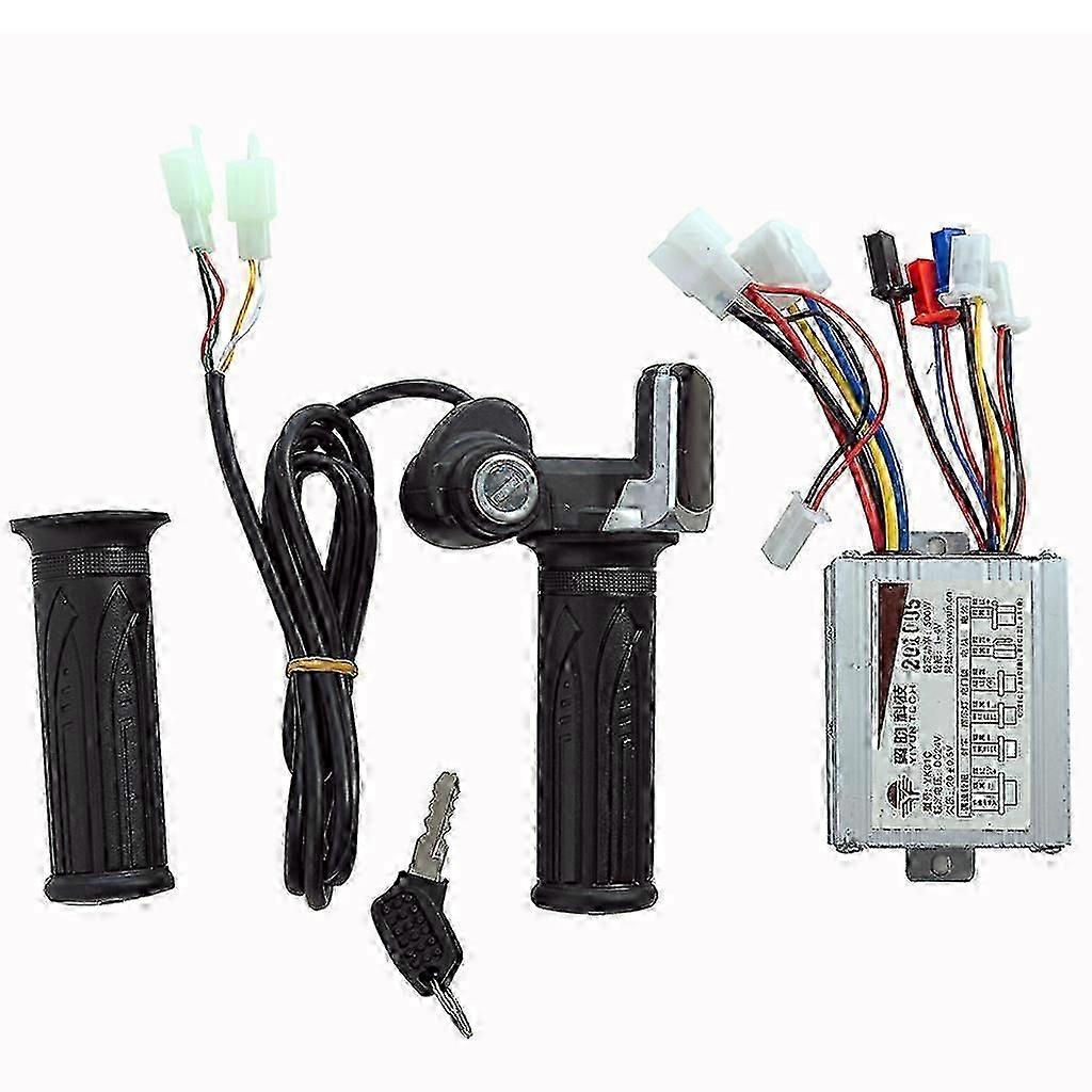 Motorized Scooter Accessory Kit with Brushed Controller and Twist Grip Throttle