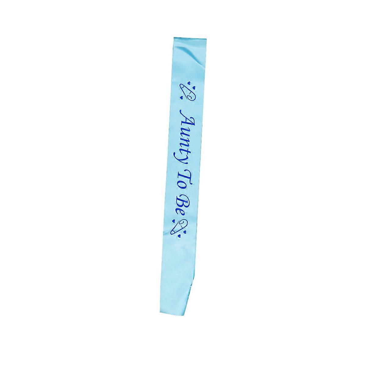 Footprint Sashes Baby Shower Sashes for Party Use Blue Satin