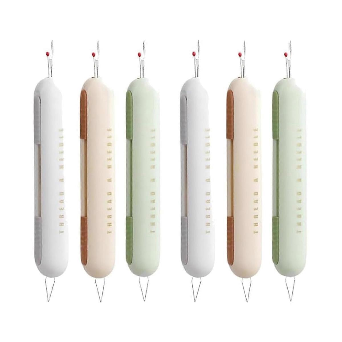 6PCS Seam Ripper,2 in 1 Needle Threader Seam Ripper