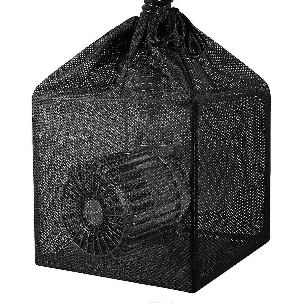 Pond Filter Bag, Pump Barrier Bag, Anti-Clogging Cube Filter Box, Black Media Bag Pump Mesh Bag for