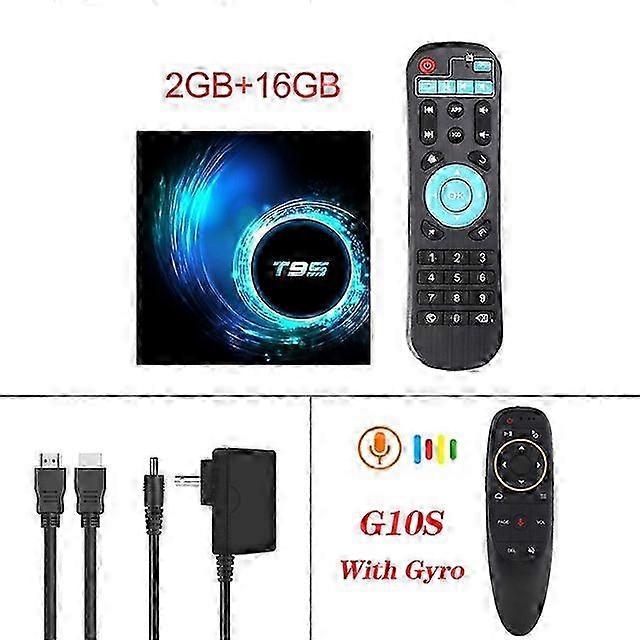 T95 Tv Box Latest Smart Android 10.0 6k 2.4g & 5g Wifi 3D Voice 64G 4k Quad Fast Core Set-Top Box Support Multiple Media Player 2025