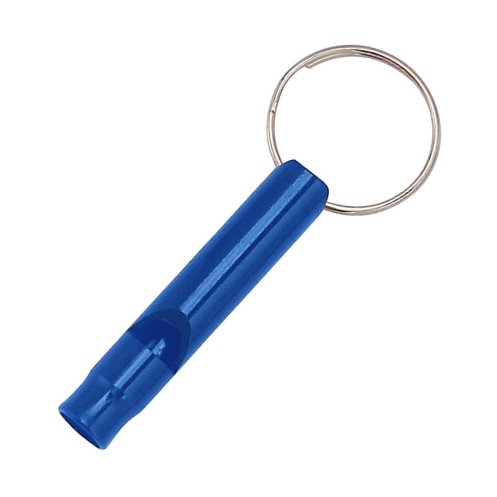 Dog Whistle Stop Barking Ultrasonic AntiBark Tool Aluminum Alloy Training Recall Whistle Blue