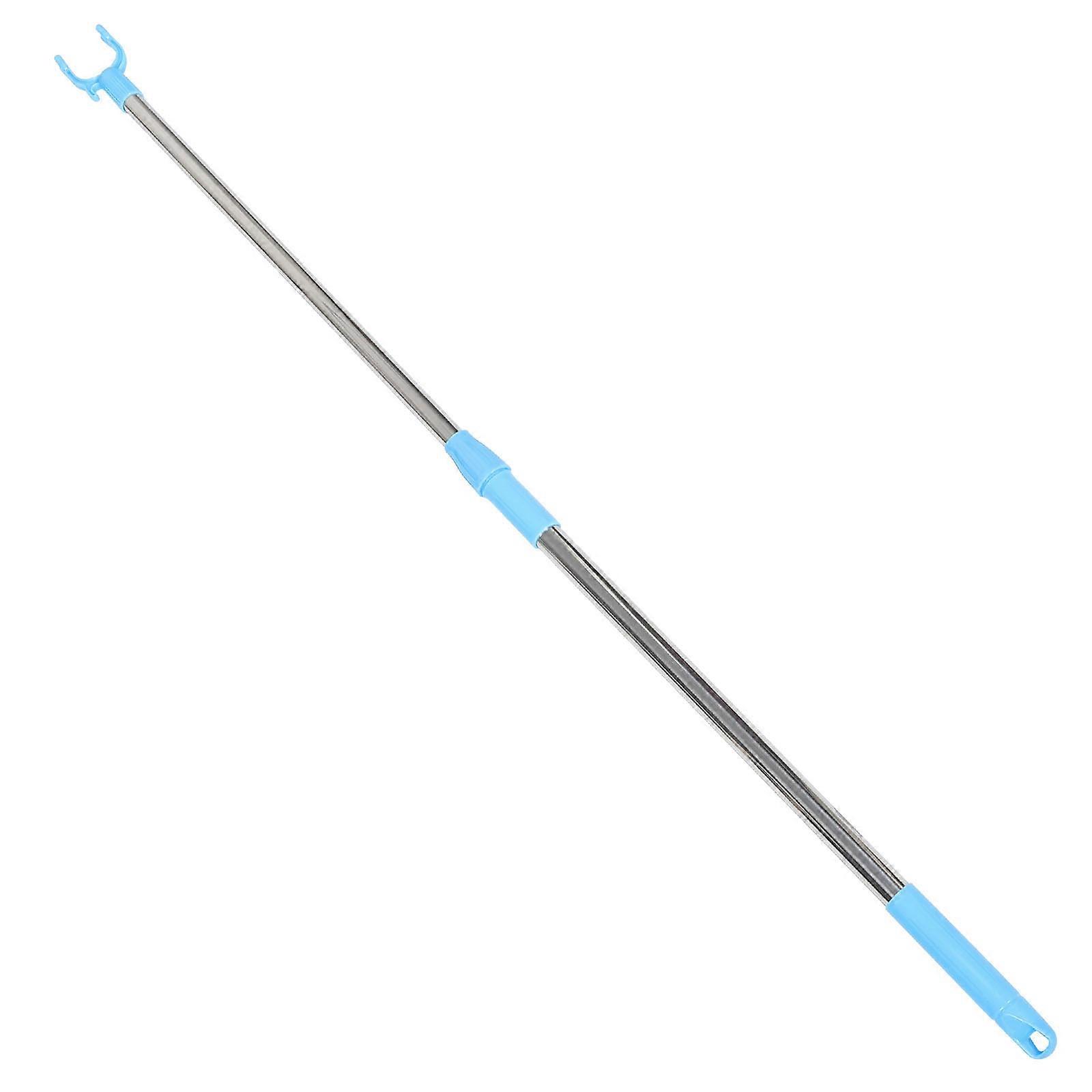 Retractable Clothesline Pole with Hook for Home Use Adjustable Metal Pole